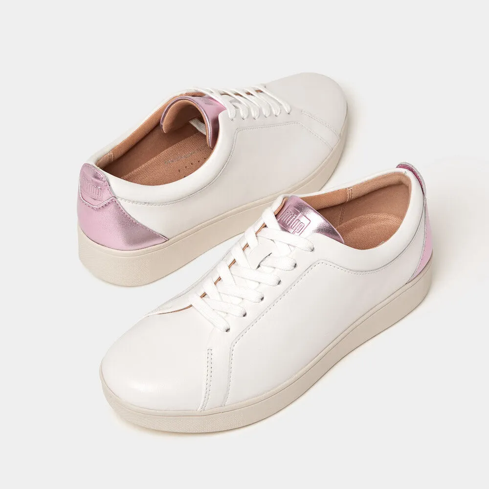 รองเท้าผ้าใบ ผู้หญิง รุ่น RALLY METALLIC-BACKTAB LEATHER TRAINERS