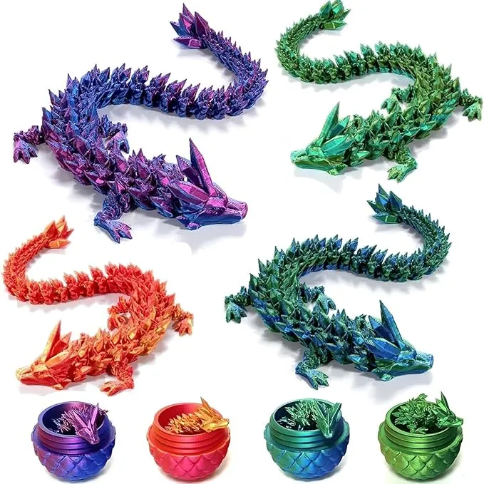 3D Sensory Toy Mystery Fidget Dragon With Egg