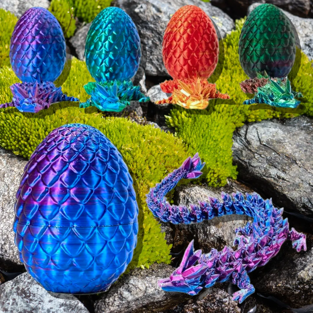 3D Sensory Toy Mystery Fidget Dragon With Egg