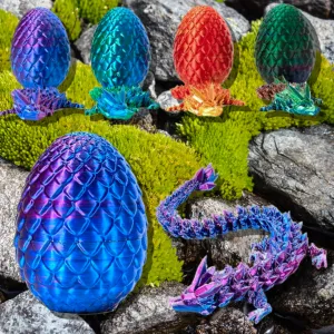 3D Sensory Toy Mystery Fidget Dragon With Egg