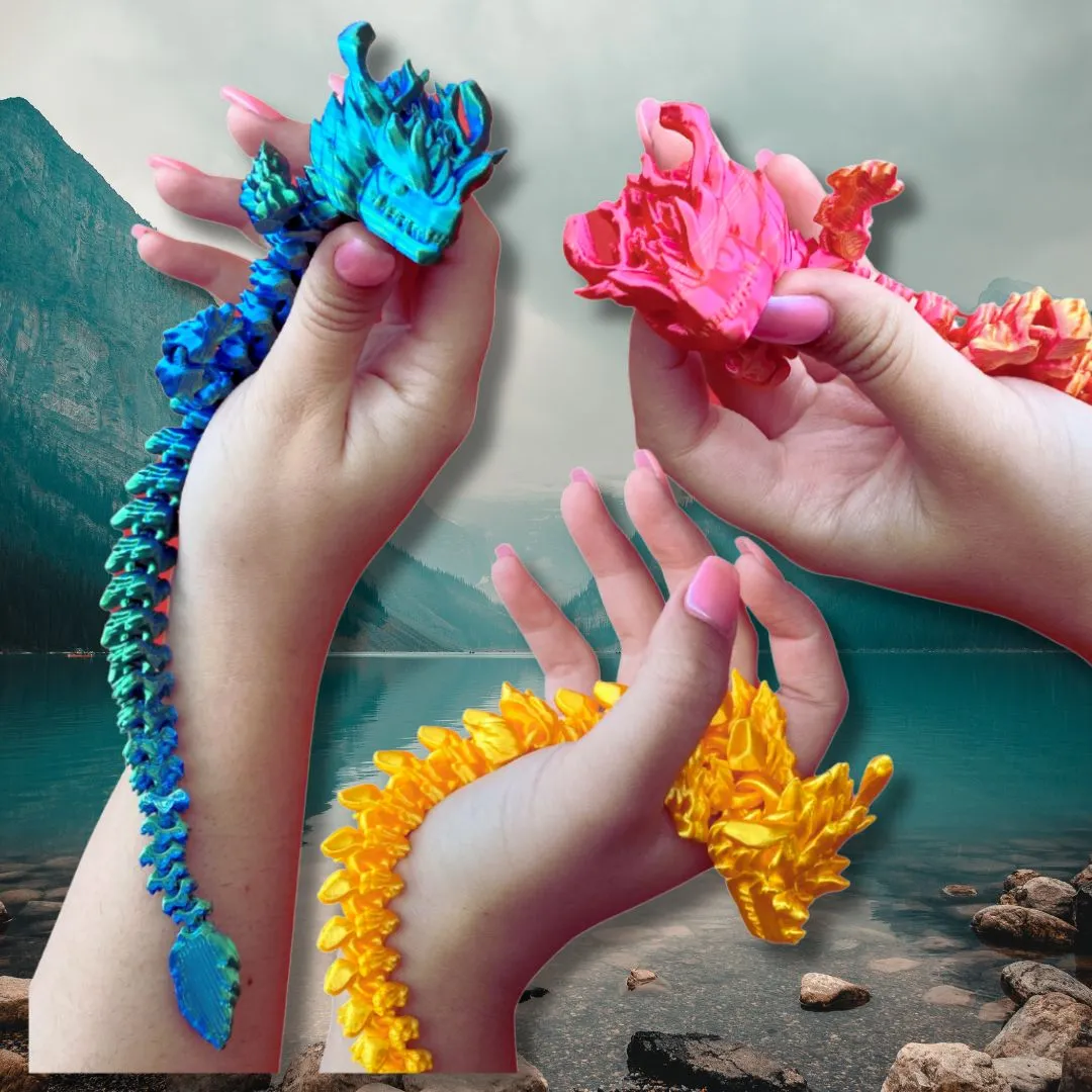 3D Sensory Toy Mystic Dragon Large Head Fidget