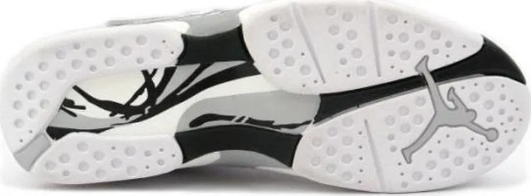 Air Jordan 8 Retro Low White Metallic Silver Sneakers 2003, white