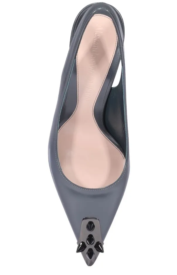 Alexander McQueen Slingback Studded Pumps