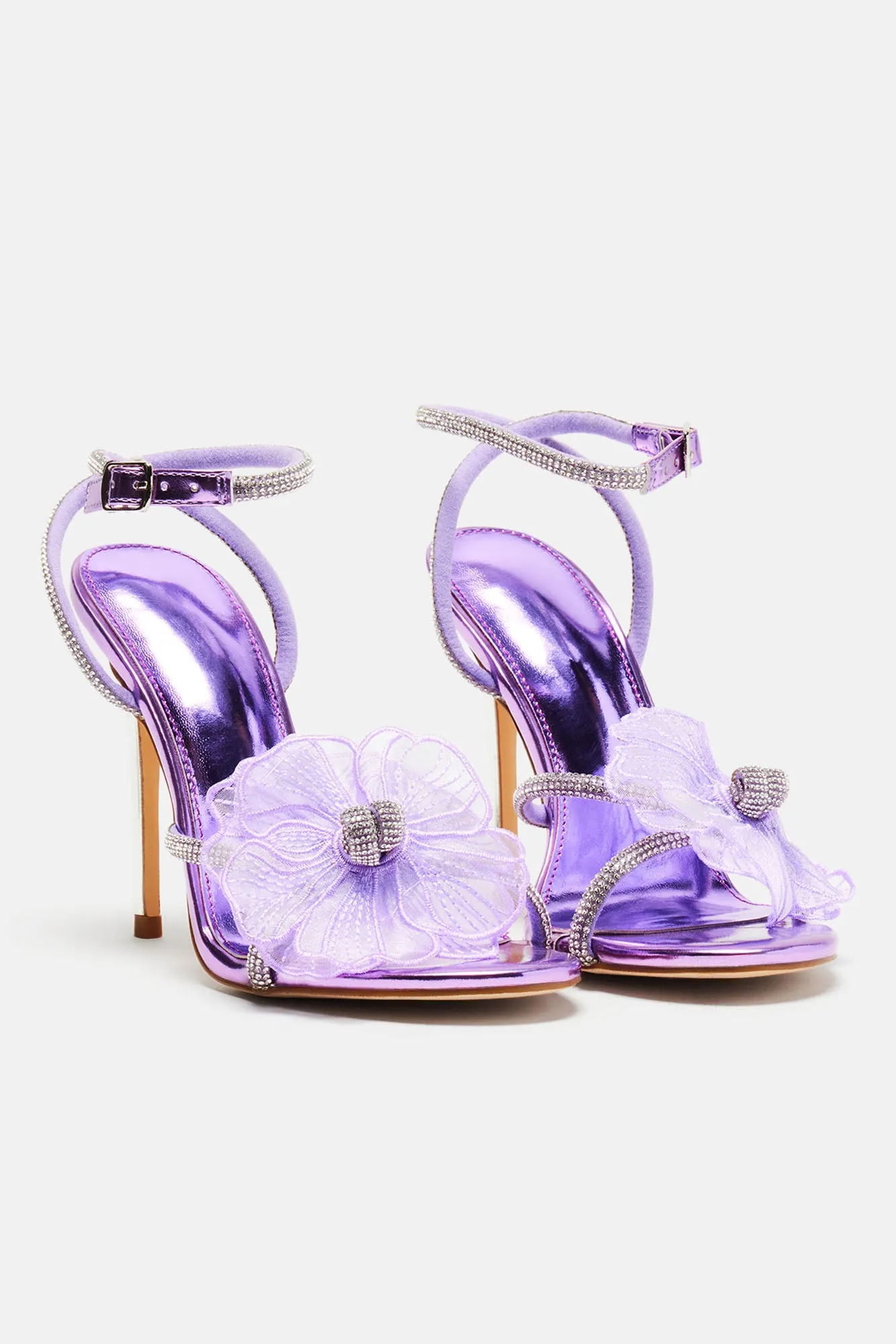 Alissa Heeled Sandals - Purple