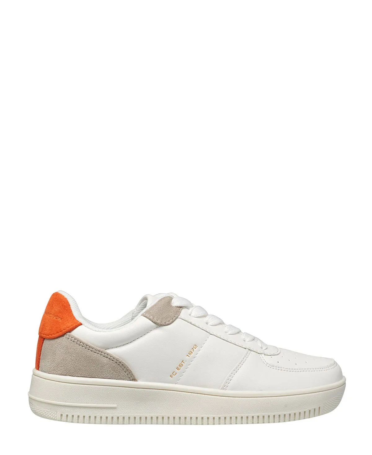 Avery French Connection Women's Lace-up Low Top Sneakers, White