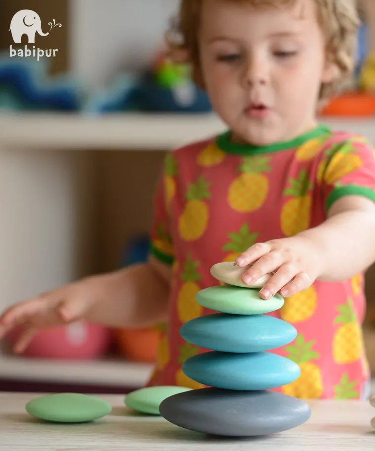 Bajo Stacking Pebbles -  Blue