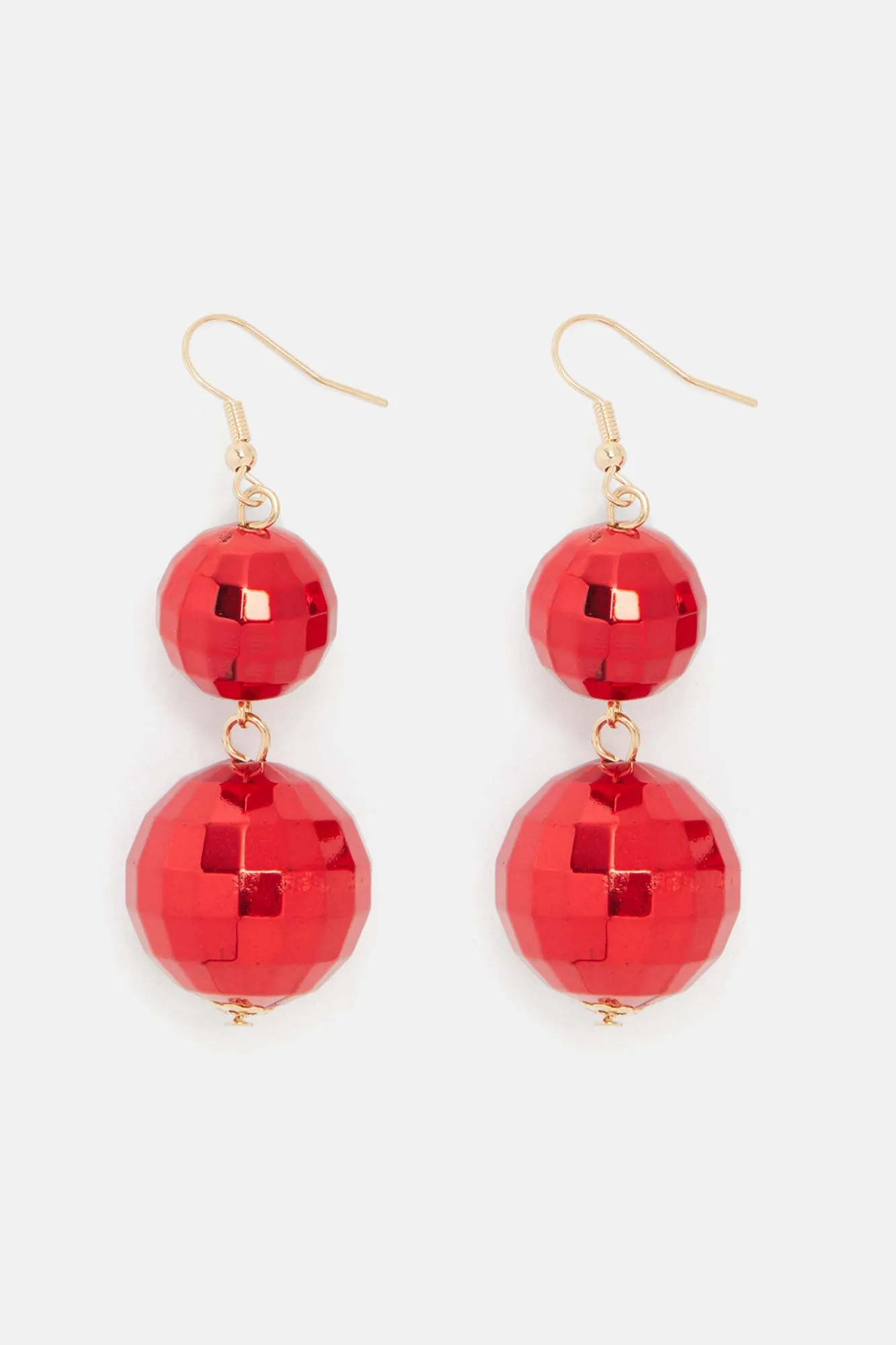 Be My Ornament Earrings - Red