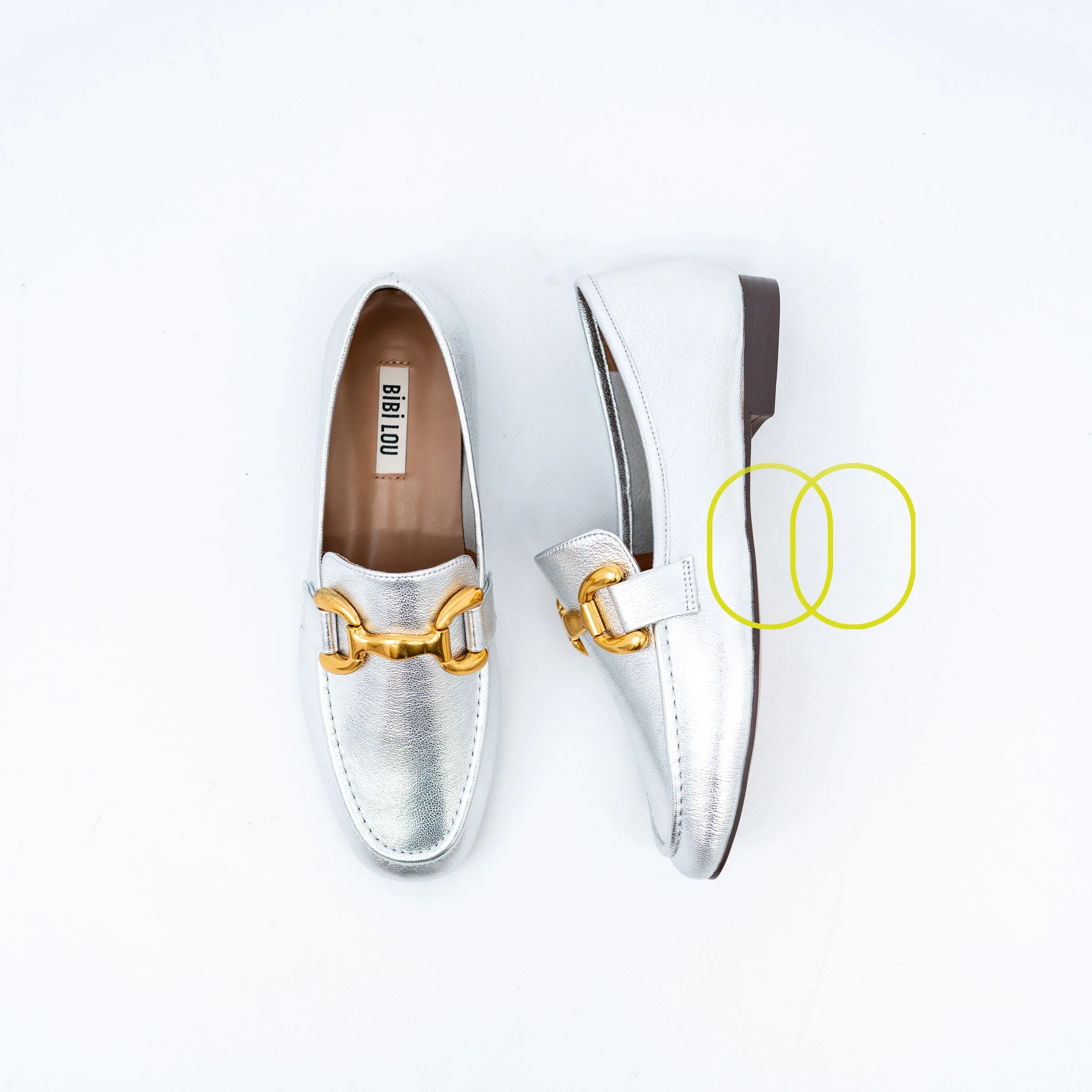 Bibi Lou Vela Loafer in Silver