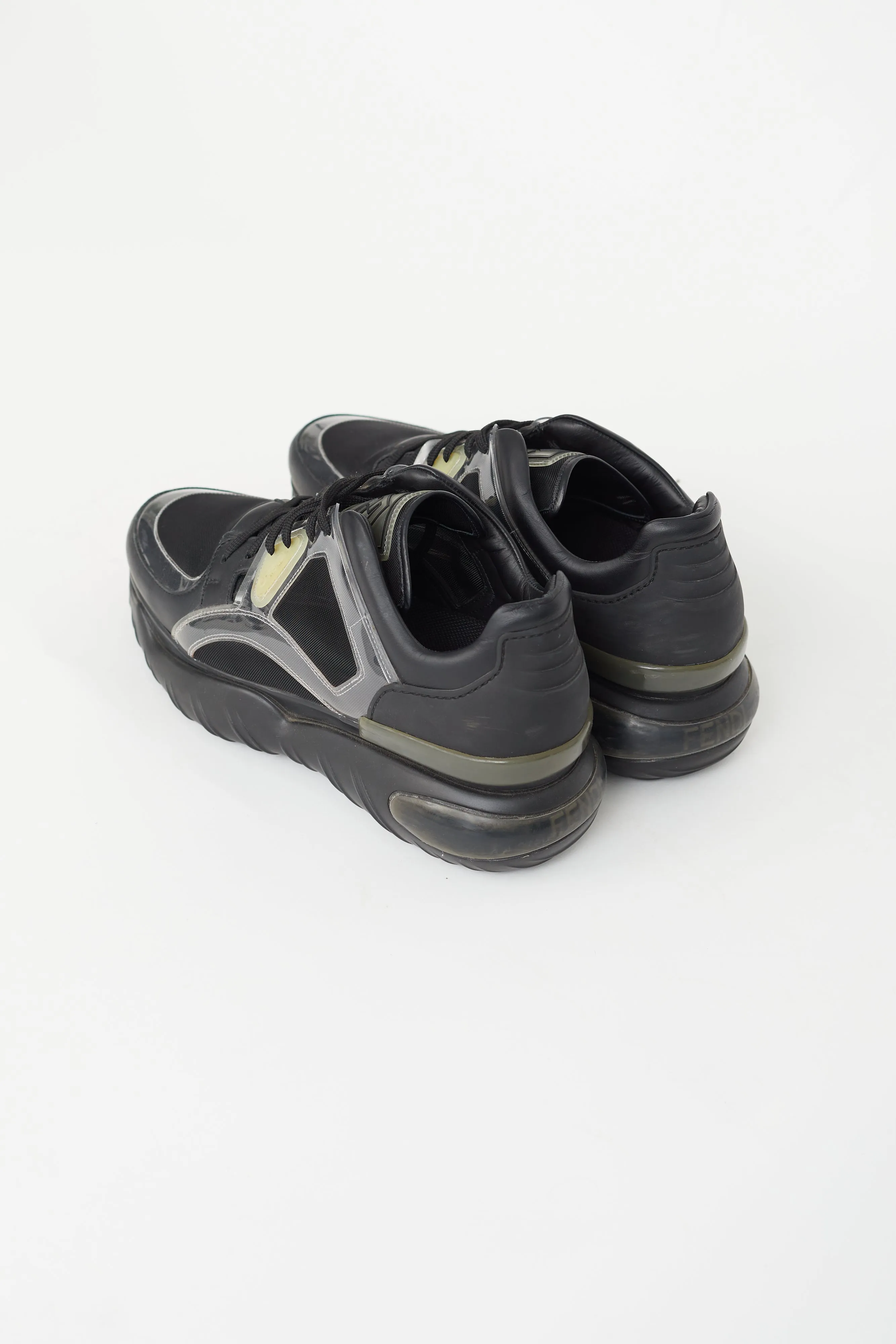 Black Lace-Up Sneaker