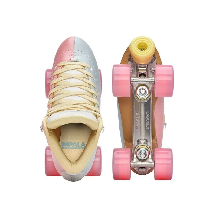 Blue/Pink Split Impala Roller Skates