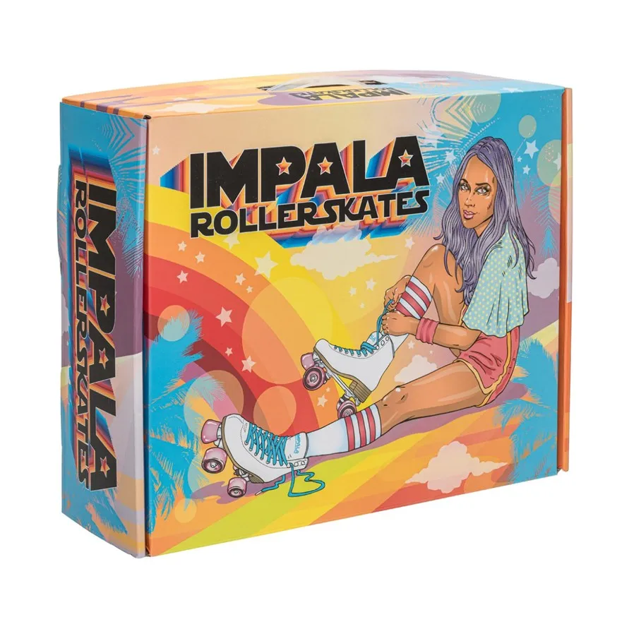 Blue/Pink Split Impala Roller Skates