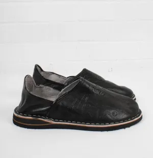 Bohemia Moroccan Berber Babouche Slippers Black