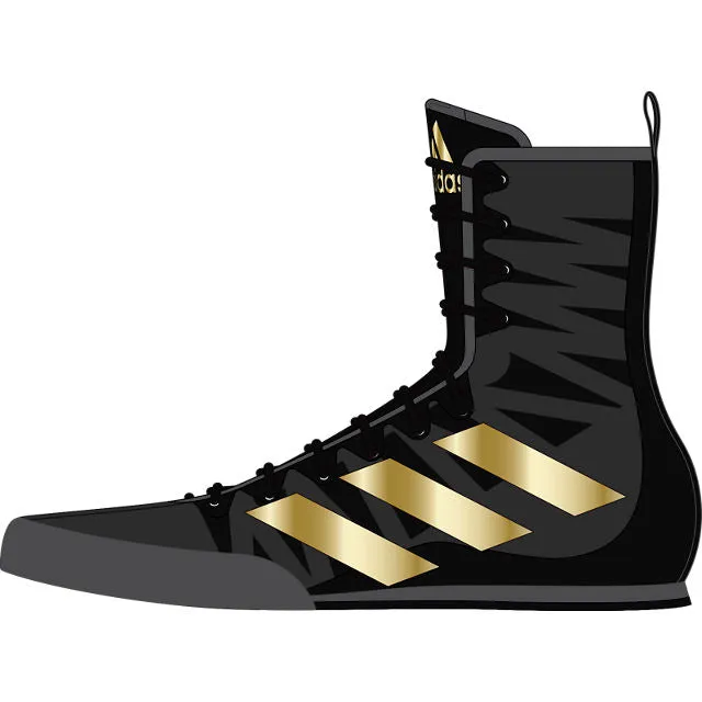 BOX HOG 4 SHOES- Core Black / Gold Metallic / Grey Six