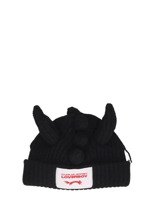 Charles Jeffrey LOVERBOY   Chunky Dragon wool &amp; nylon beanie 