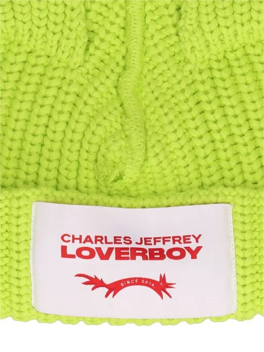 Charles Jeffrey LOVERBOY   Chunky Ears cotton beanie 