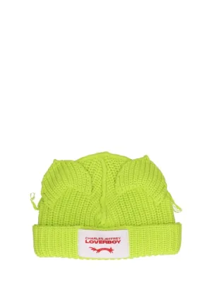 Charles Jeffrey LOVERBOY   Chunky Ears cotton beanie 