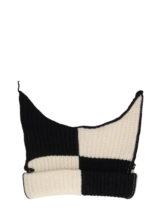 Charles Jeffrey LOVERBOY   Chunky Ears wool &amp; nylon beanie 