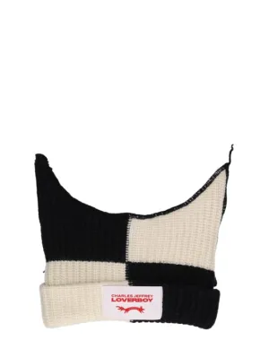 Charles Jeffrey LOVERBOY   Chunky Ears wool &amp; nylon beanie 