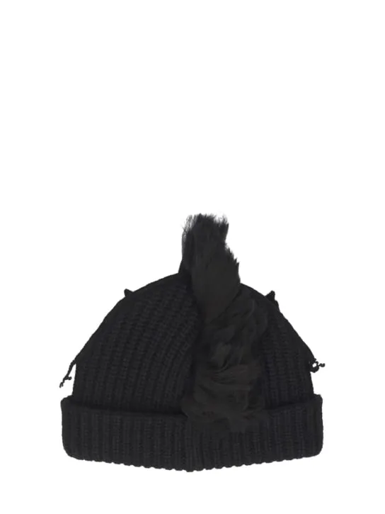 Charles Jeffrey LOVERBOY   Chunky Unicorn wool &amp; nylon beanie 