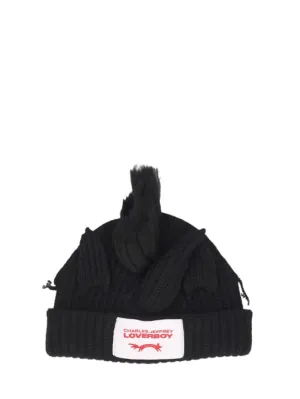 Charles Jeffrey LOVERBOY   Chunky Unicorn wool &amp; nylon beanie 