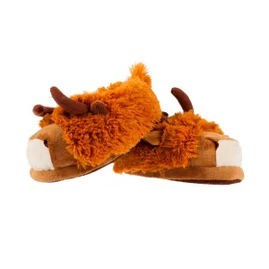Cheeky Scot Unisex Highland Cow Slipper