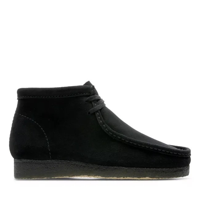 Clarks Men's Wallabee Boot - Black Suede