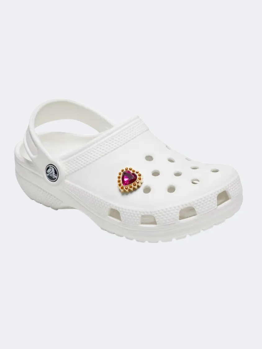 Crocs Studded Heart Unisex Lifestyle Pins Pink/Gold