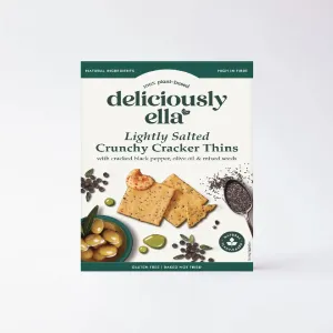 Deliciously Ella Lightly Salted Crunchy Cracker Thins 100g