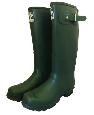 Durable Green Country Wellies by Woodlands