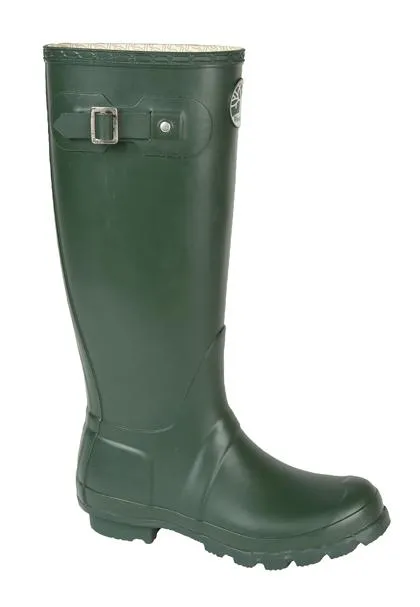 Durable Green Country Wellies by Woodlands