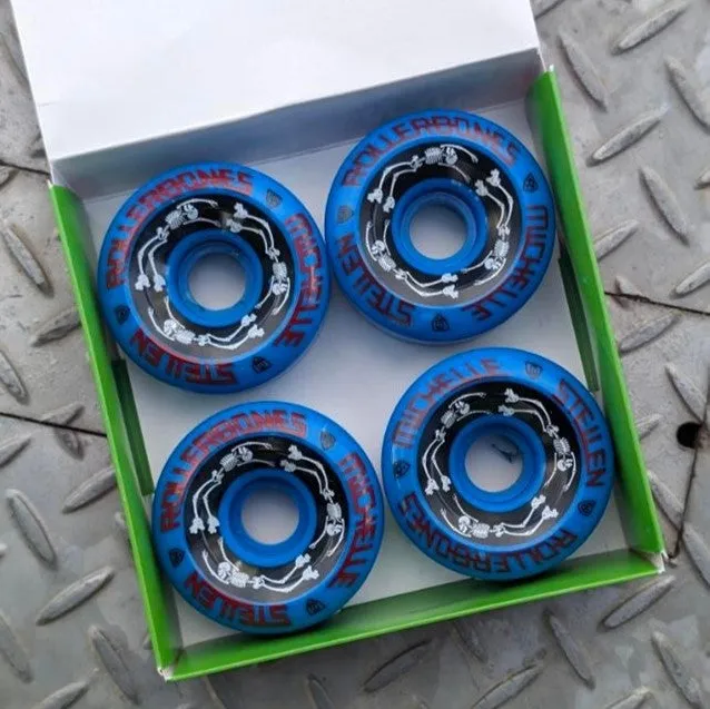 Estro Jen Rollerbones Blue Bowl Bomber Wheels 101A - 4 pack *Last One*