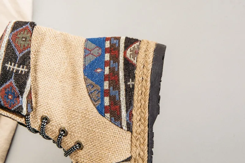 Gypsy Lace Up Ankle Boots