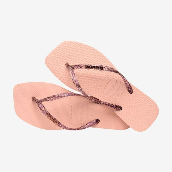 HAVAIANAS ROSA BALLET METALLIC SQUARE