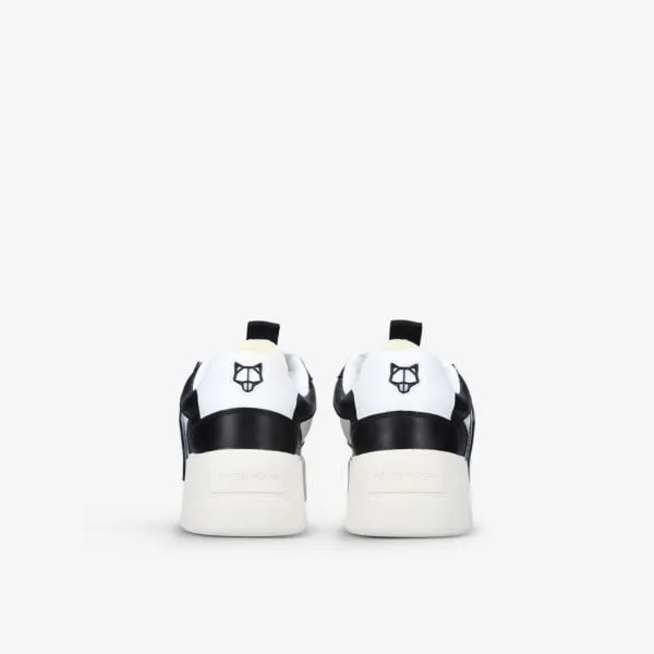 Kosa Leather Low Top Naked Wolfe Sneakers, Black