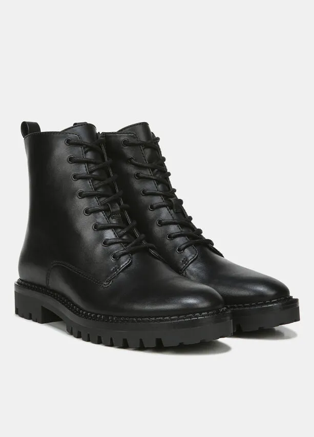 Leather Cabria Lug Boot - Black