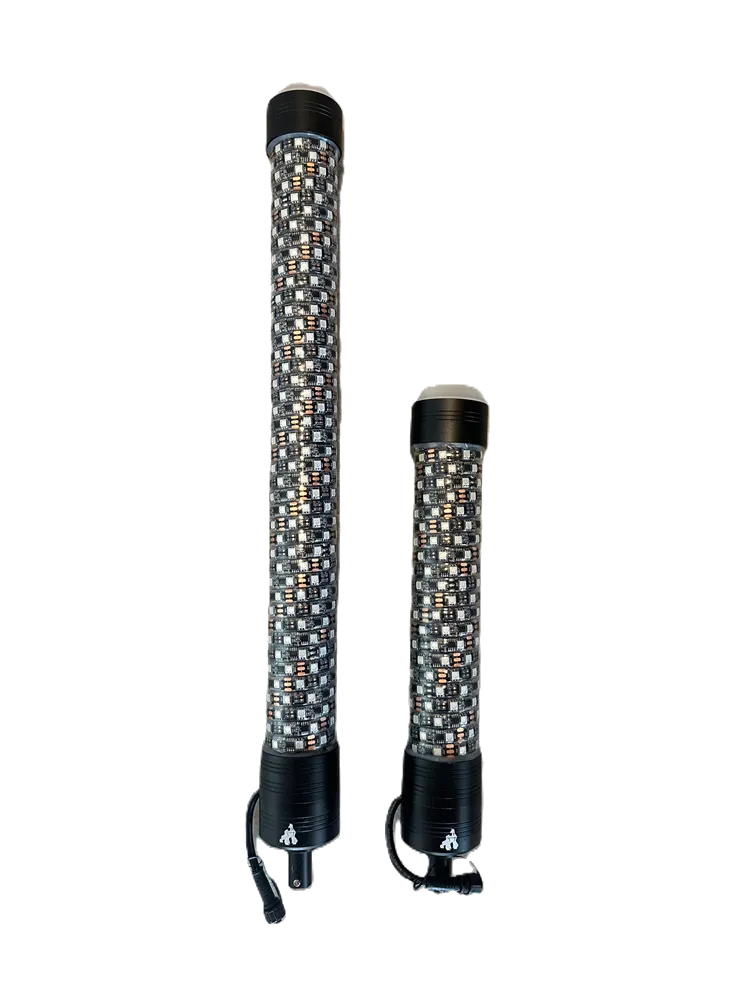 LED Whip Chunky Monkey Whip 22" Pair (New & Longer)