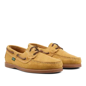 Light Beige Suede Leather Barth Moccasins