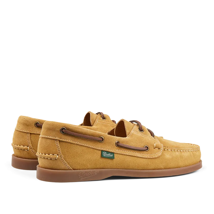 Light Beige Suede Leather Barth Moccasins
