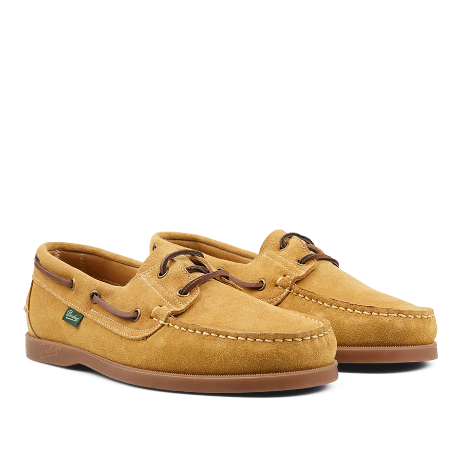 Light Beige Suede Leather Barth Moccasins