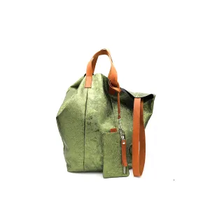 Linda Large Tote Metallic Green