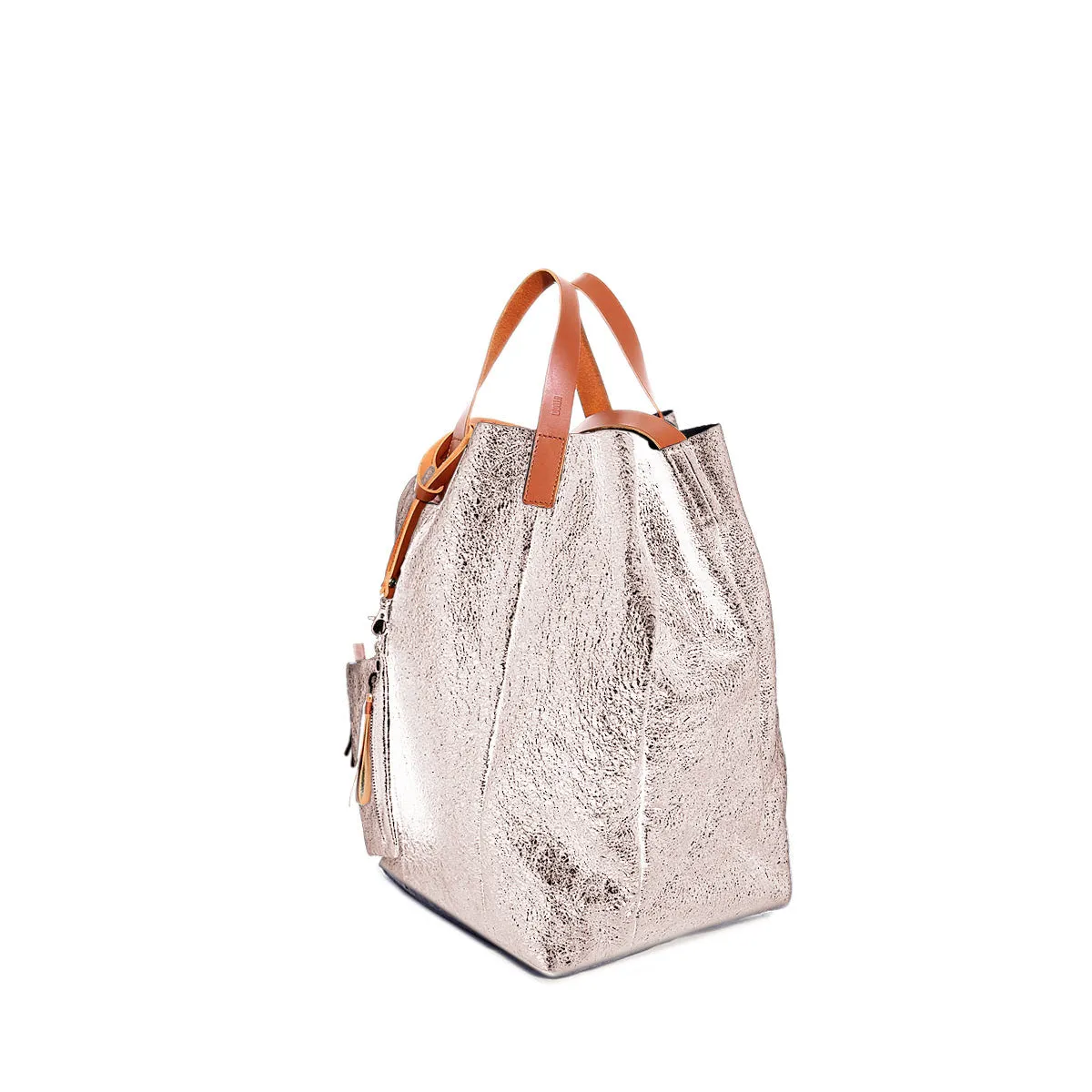Linda Large Tote Metallic Pink Gold