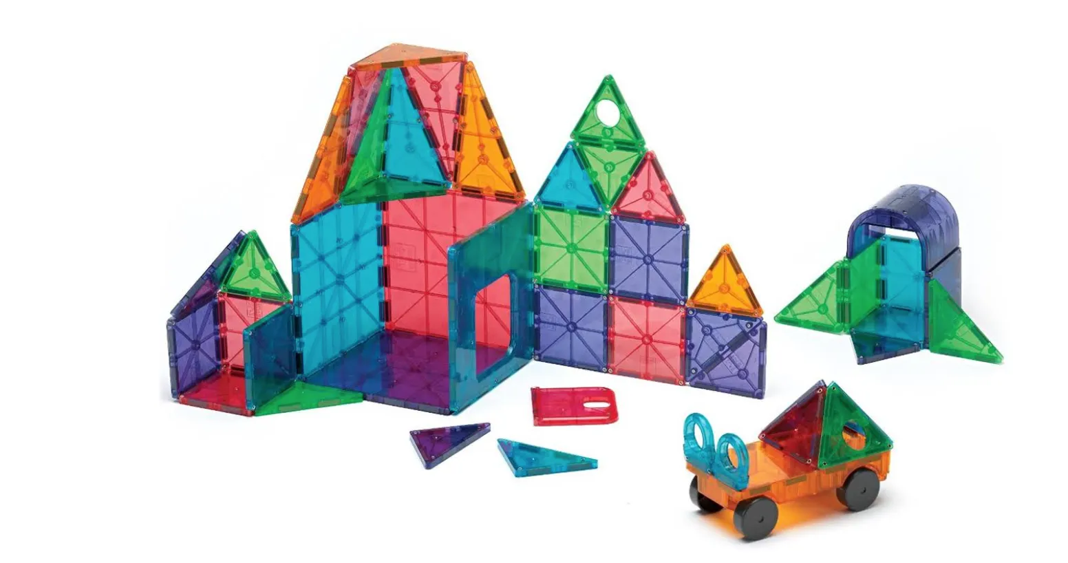 Magnatiles DX 48 pieces clear colors