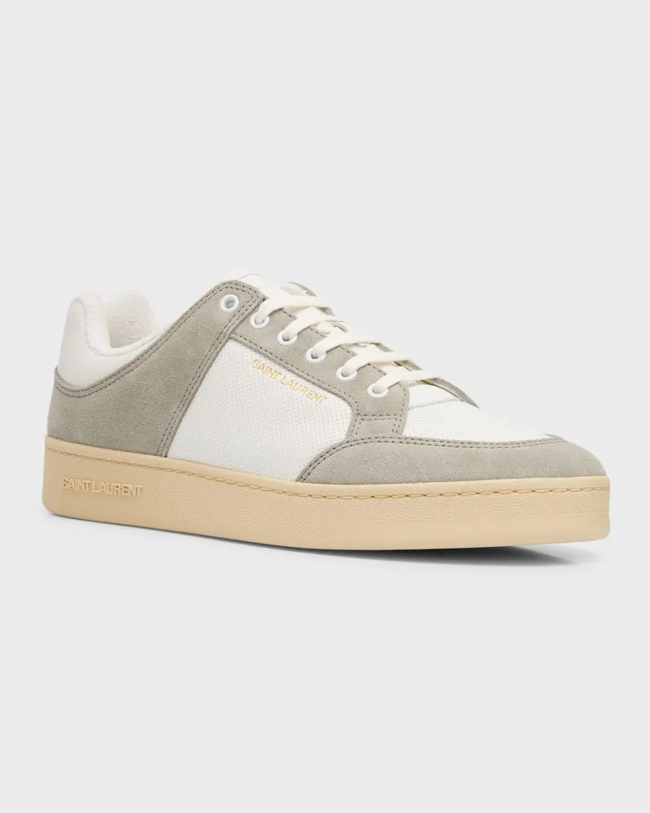 Men's leather low top sneakers SL61 Saint Laurent