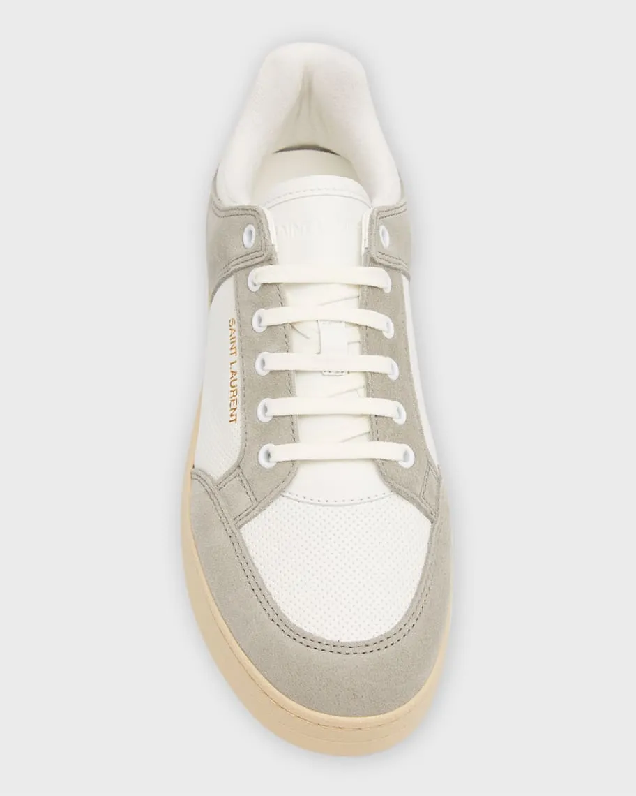Men's leather low top sneakers SL61 Saint Laurent