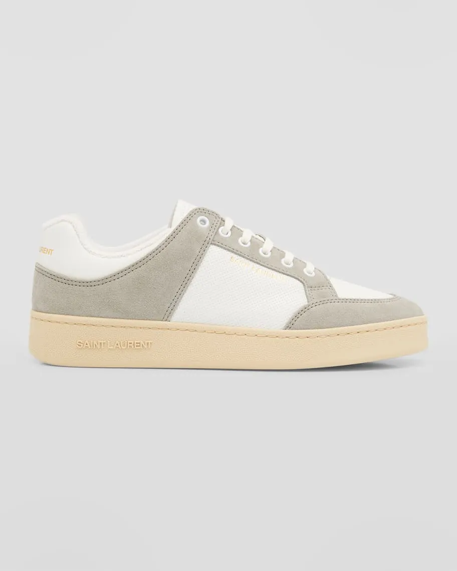 Men's leather low top sneakers SL61 Saint Laurent