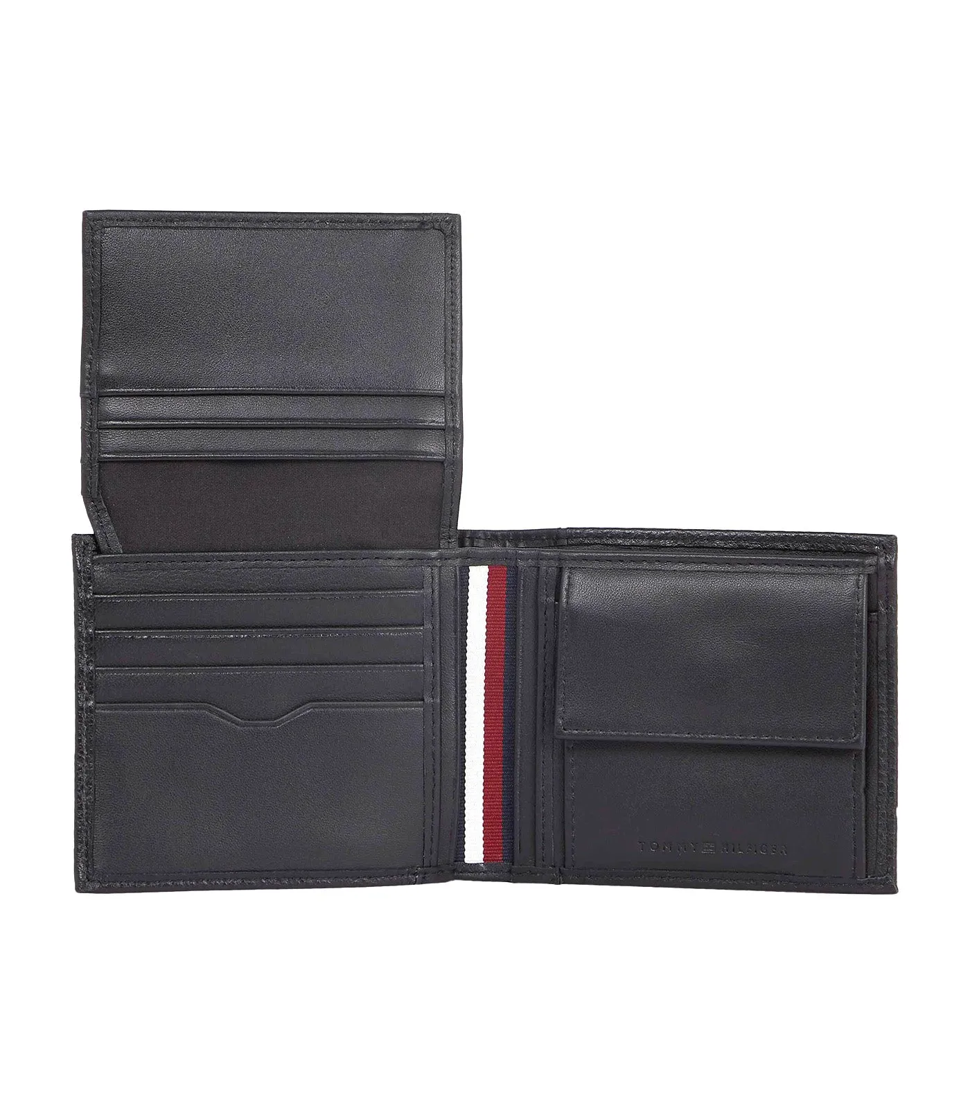 Men's Transit Flap Card and Coin Wallet Black