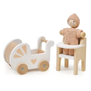 Mentari Dolls House Furniture, Nursery Set