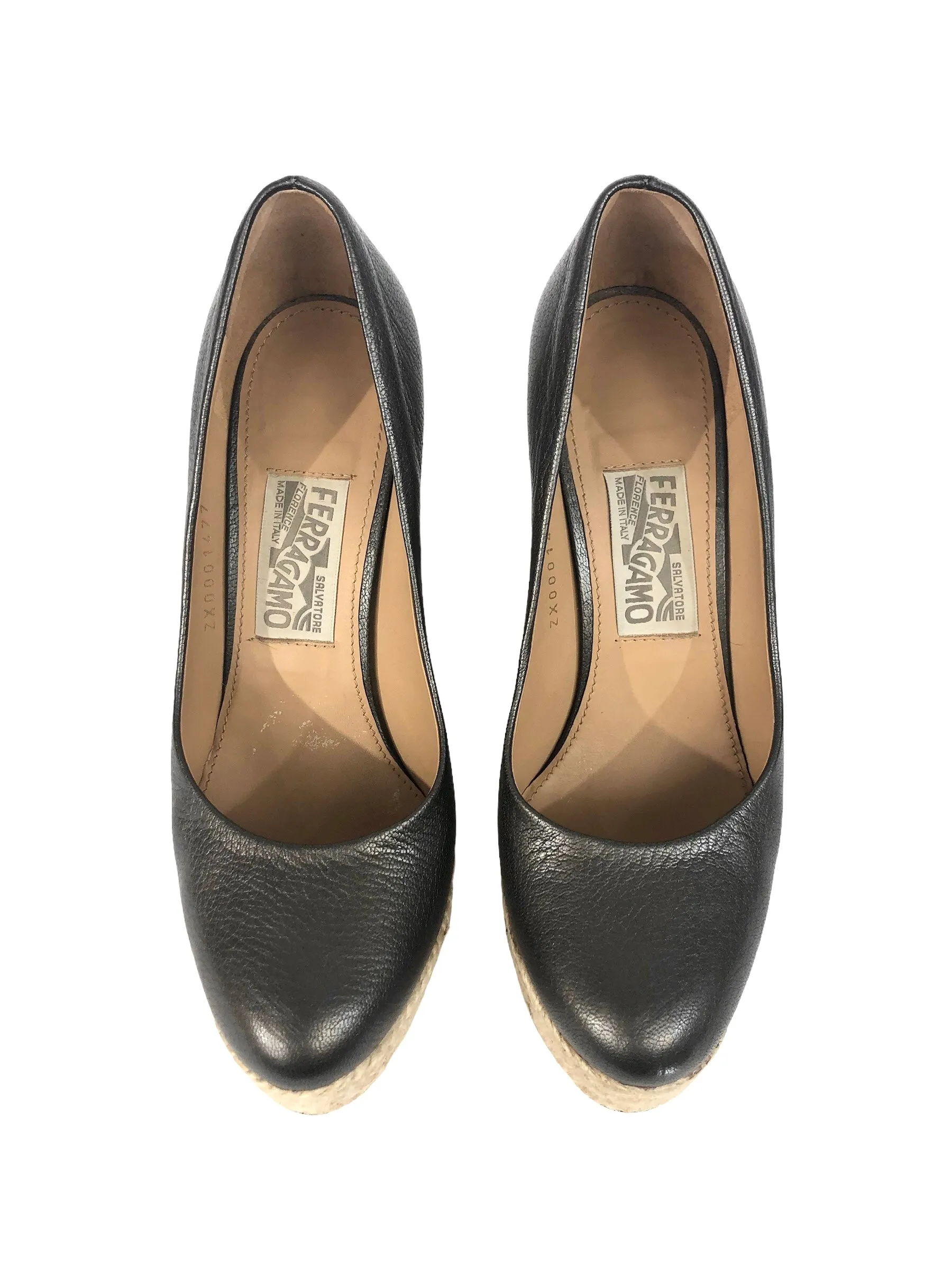 Metallic Grey Bernie Espadrille Wedge Platform | Size US 7.5