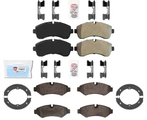 Metallic Pads Parking Brake Shoes for 2019-2020 Sprinter 2500 Single Rear Wheel
