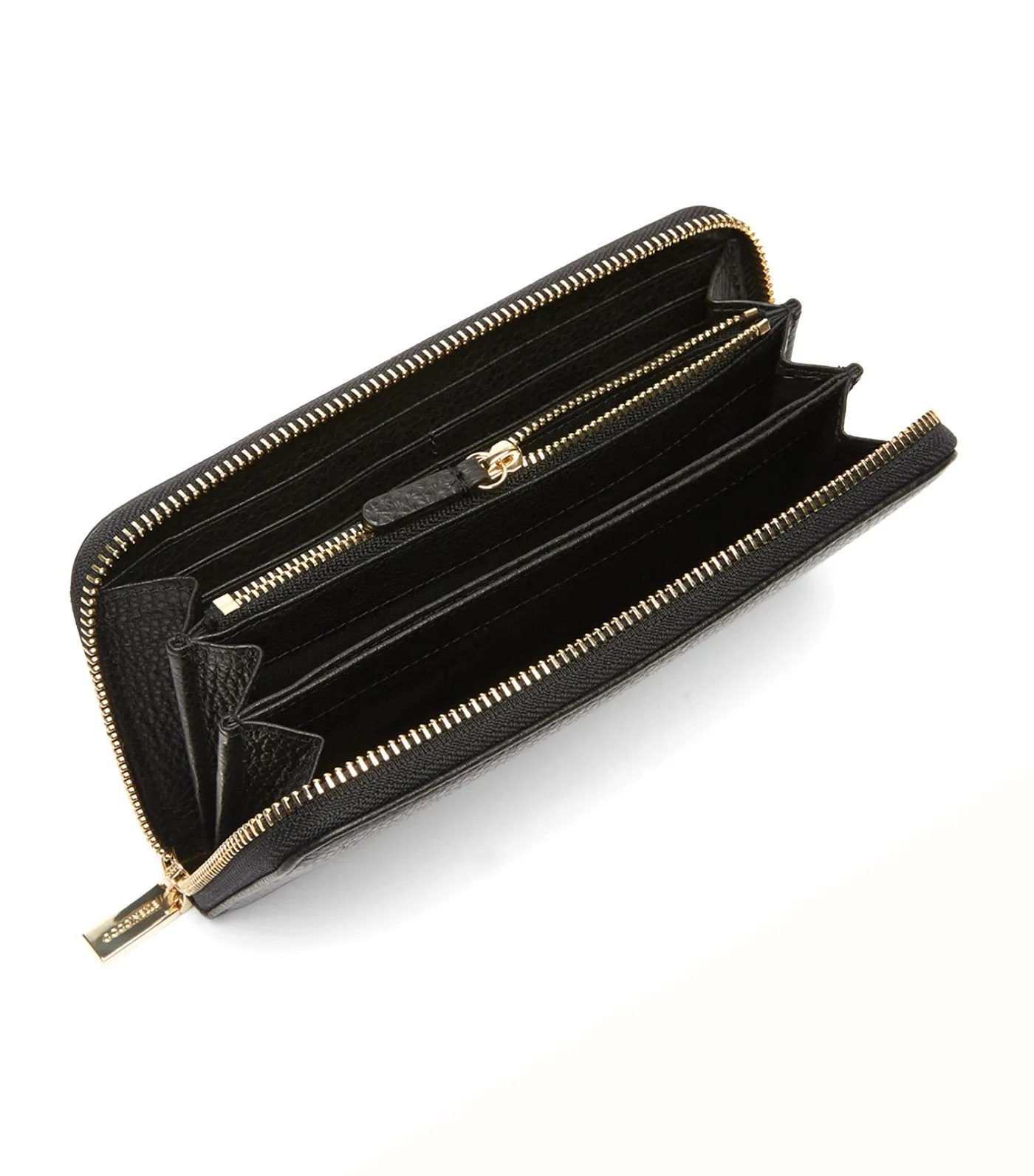 Metallic Soft Wallet Noir